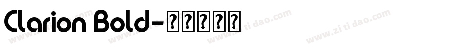 Clarion Bold字体转换